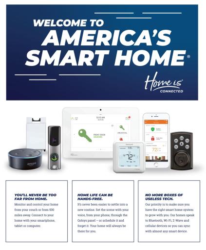 All these great smart home features come included with this home for 3 years. Ask for more details.