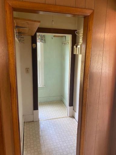 Closet for Coats-Shoes and entry for basement steps in back