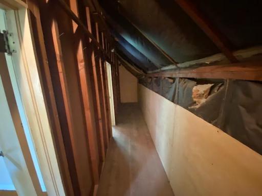 Storage Area behind bedrooms - very large area