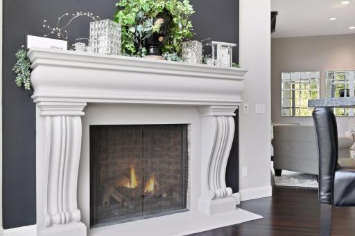 The sellers added this gorgeous gas fireplace that creates an inviting space.
