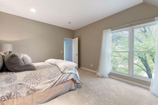 Each bedroom enjoys a large walk-in closet.