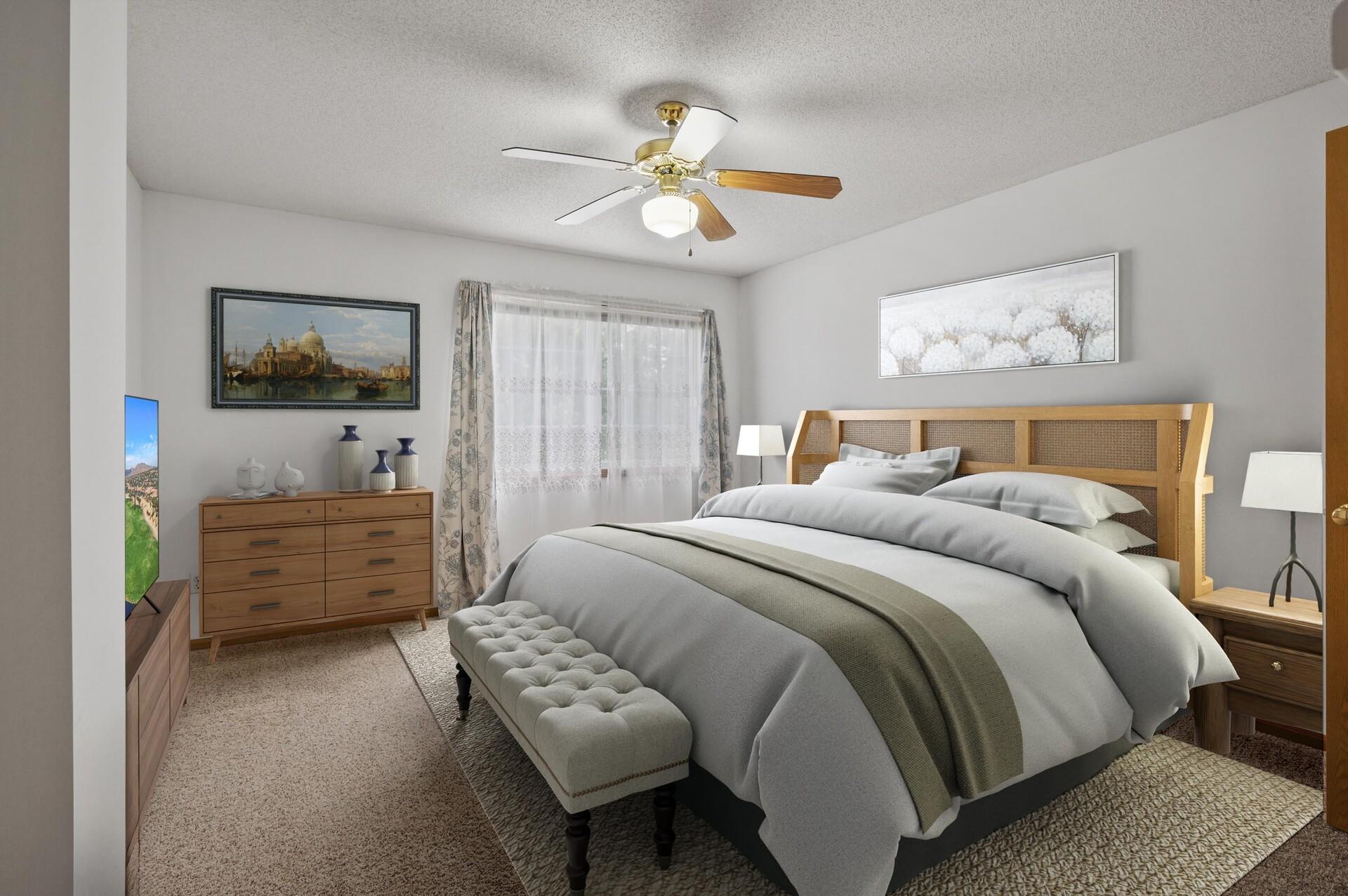 Photo for 13207 Bush Lane, Eden Prairie, MN 55347 - Listing #6428111 Virtually staged. Primary suite with large walk-in closet