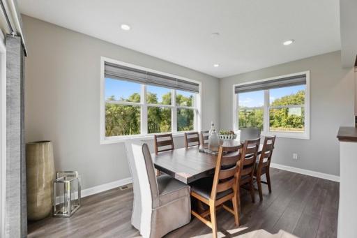 Soaked in natural sunlight, the homes morning room has ample space for a dining table located in the heart of the home/ (Photo of decorated model, actual home's finishes may vary slightly)