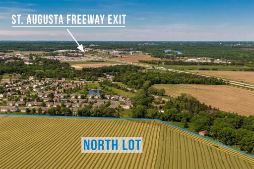 Two convenient freeway exits are nearby, this one connecting St. Augusta and St. Cloud.