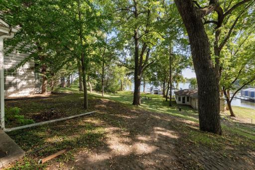 Trees and brush have been removed/cleaned up since these photos