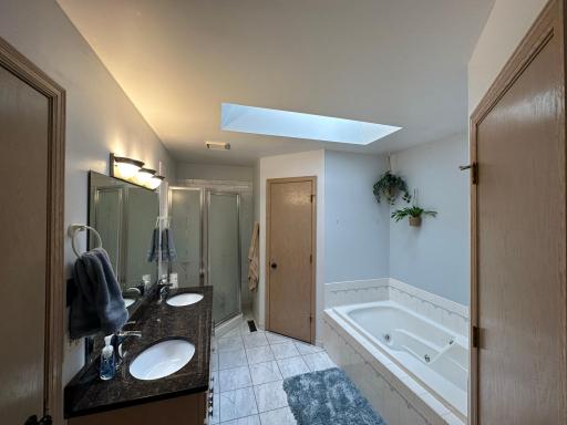 Master Bath, w/ Jetted Tub, Seperate Shower, Dual Vanity, Dual Walk-in Closets
