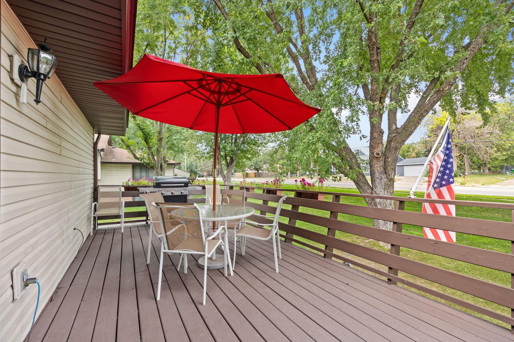 Photo for 3902 Brookdale Circle N, Brooklyn Park, MN 55443 - Listing #6415195 The double-sized deck is a great place to relax!