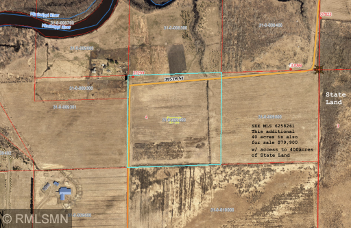 West 40 acres for sale Bosserman.png