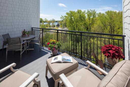 The balcony is the perfect place to relax with a good book and enjoy the views
