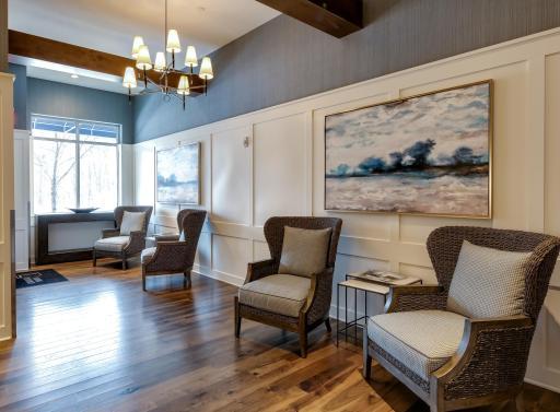 A gracious lobby to greet you and your guests