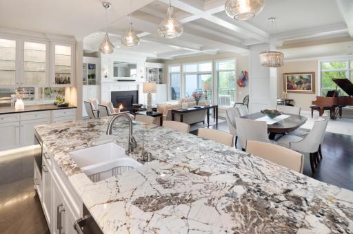 Open floor plan is ideal for entertaining and everyday living