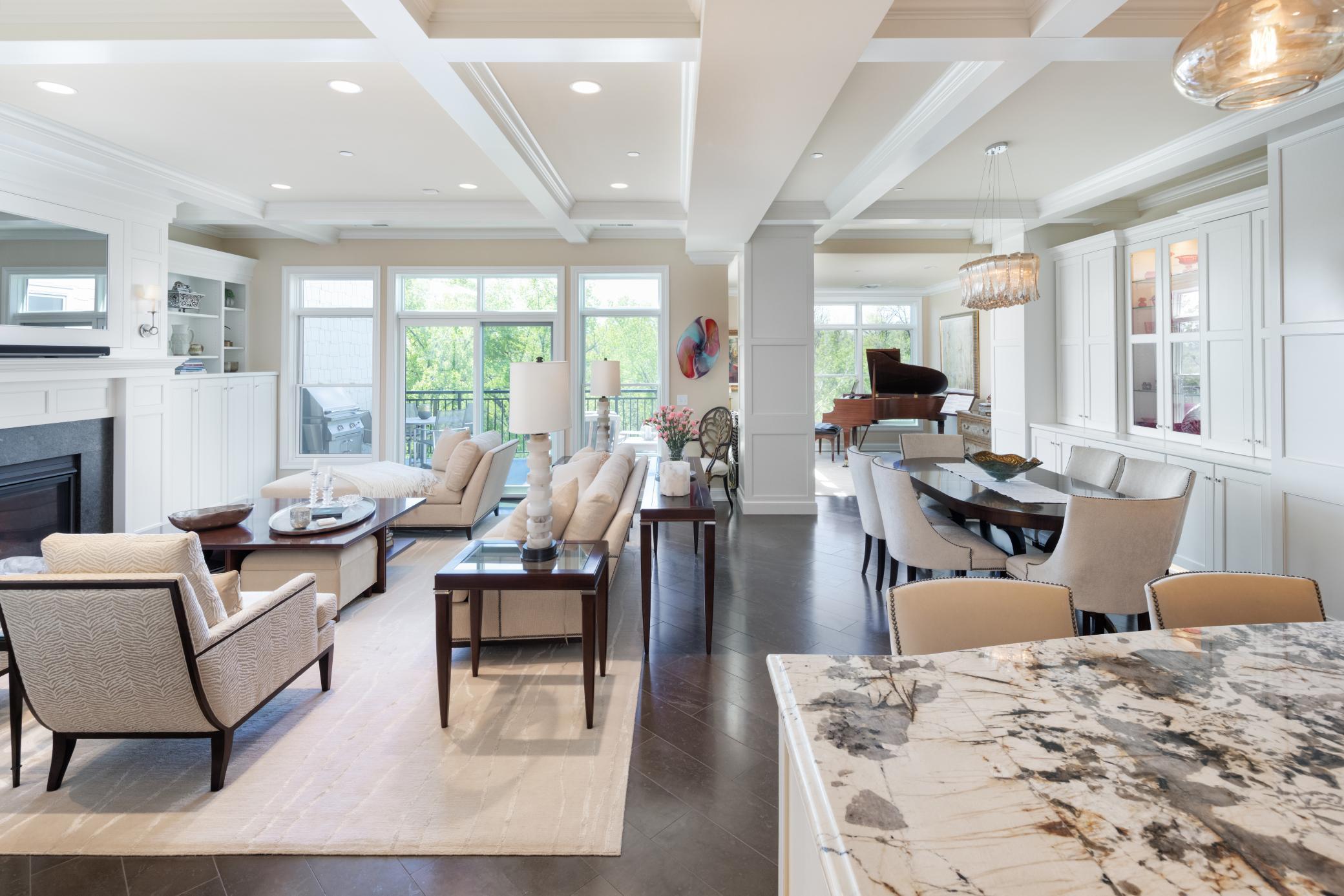 South-facing condo is open and bright