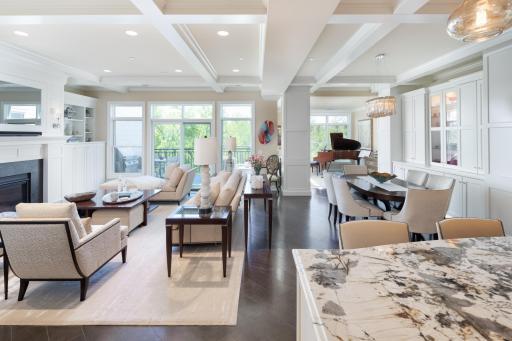 South-facing condo is open and bright