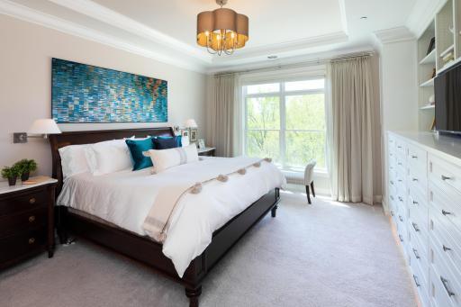 Retreat to the elegant owner's suite at the end of the day