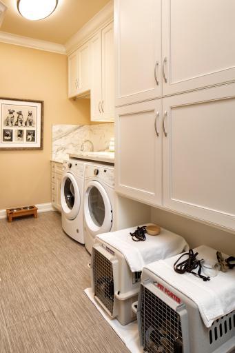 Spacious laundry room with great storage