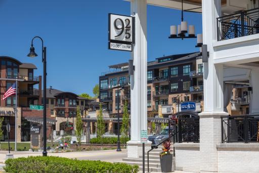 Enjoy the hustle and bustle of Wayzata right outside your doorstep