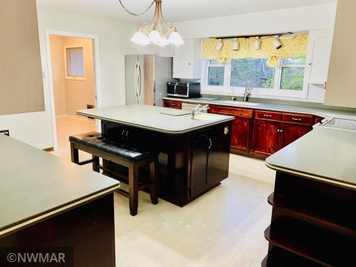Large kitchen with island