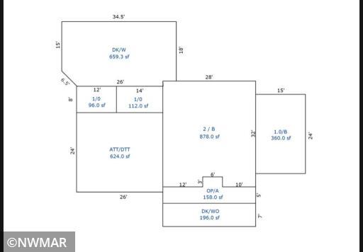 Floor plan from county website