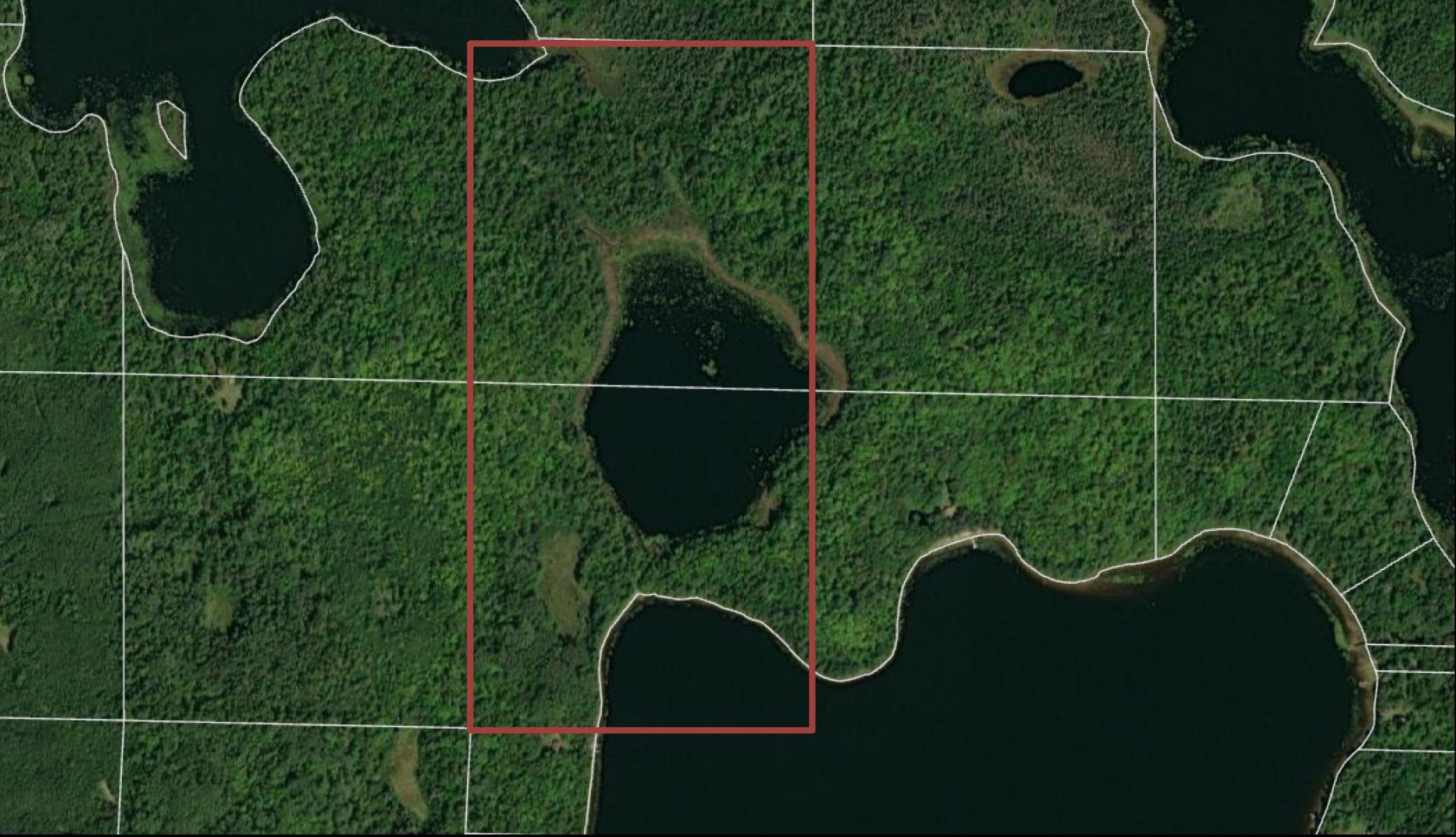 Map outline Elizabeth, Highland and Pughole Lake property