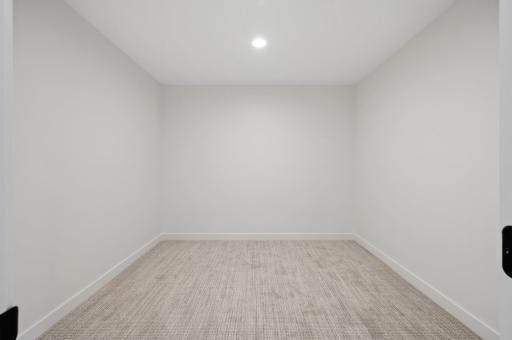 Upper level primary walk-in closet. Clients wanted to custom design their layout of the closet.