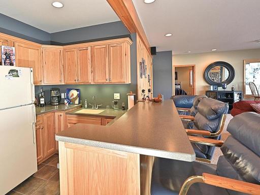 Wet bar on the lower level, great for entertaining