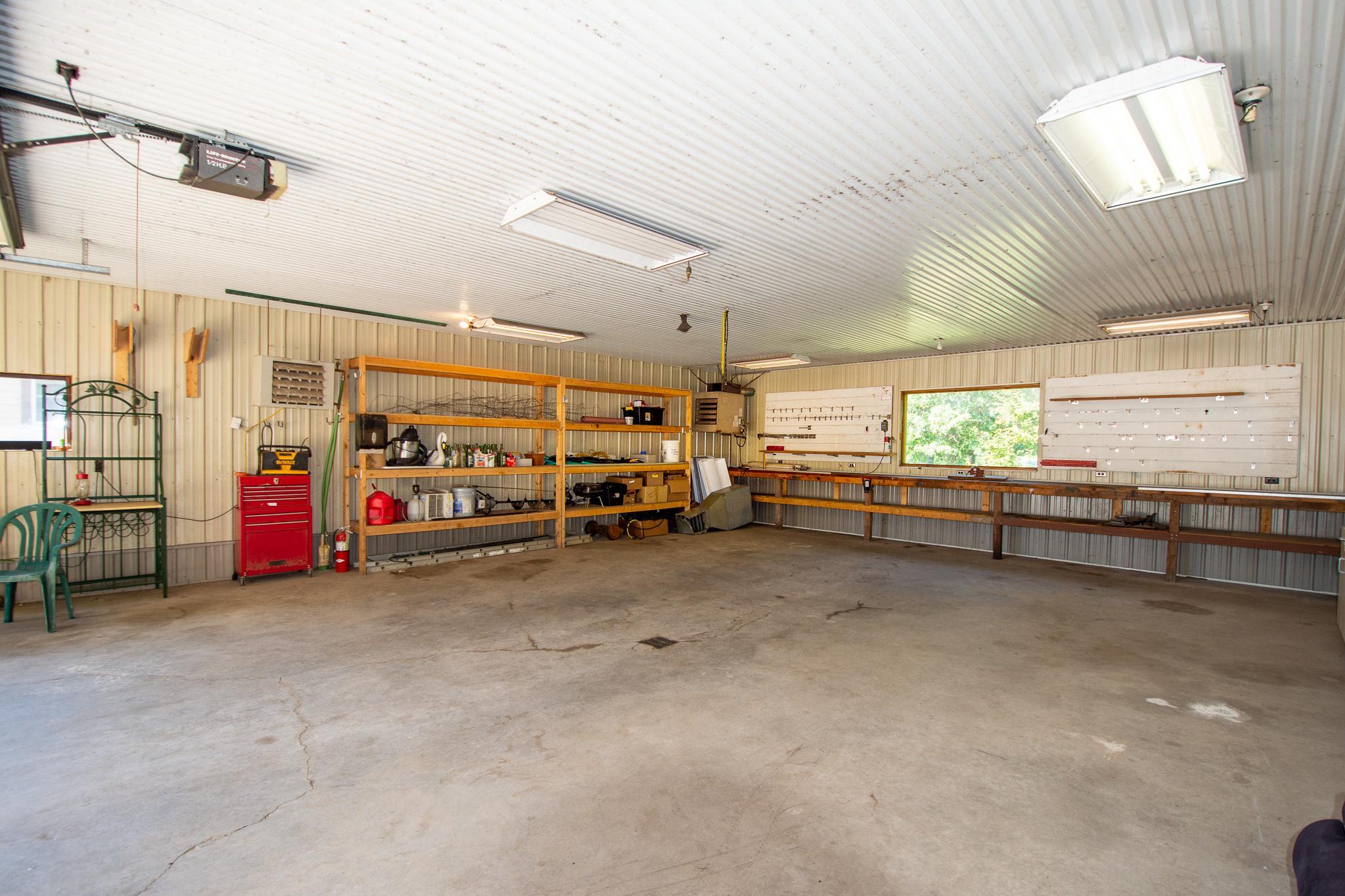 30x40 insulated & heated shop with 13x40 lean-to.