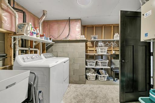 Mechanicals/ Laundry room 19.5x11.5 with storage space