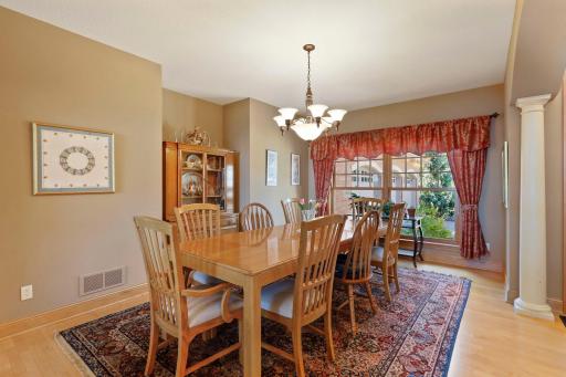 Just off the foyer is a spacious formal dining room - whether you are hosting Sunday evening dinners or a larger holiday gathering, this space is perfect for entertaining.