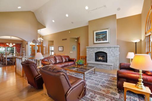 Enjoy curling up in front of a roaring fire in the wood burning fireplace.