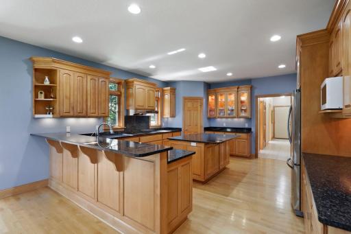 Thoughtfully designed and well-equipped, this kitchen is a chef's dream!