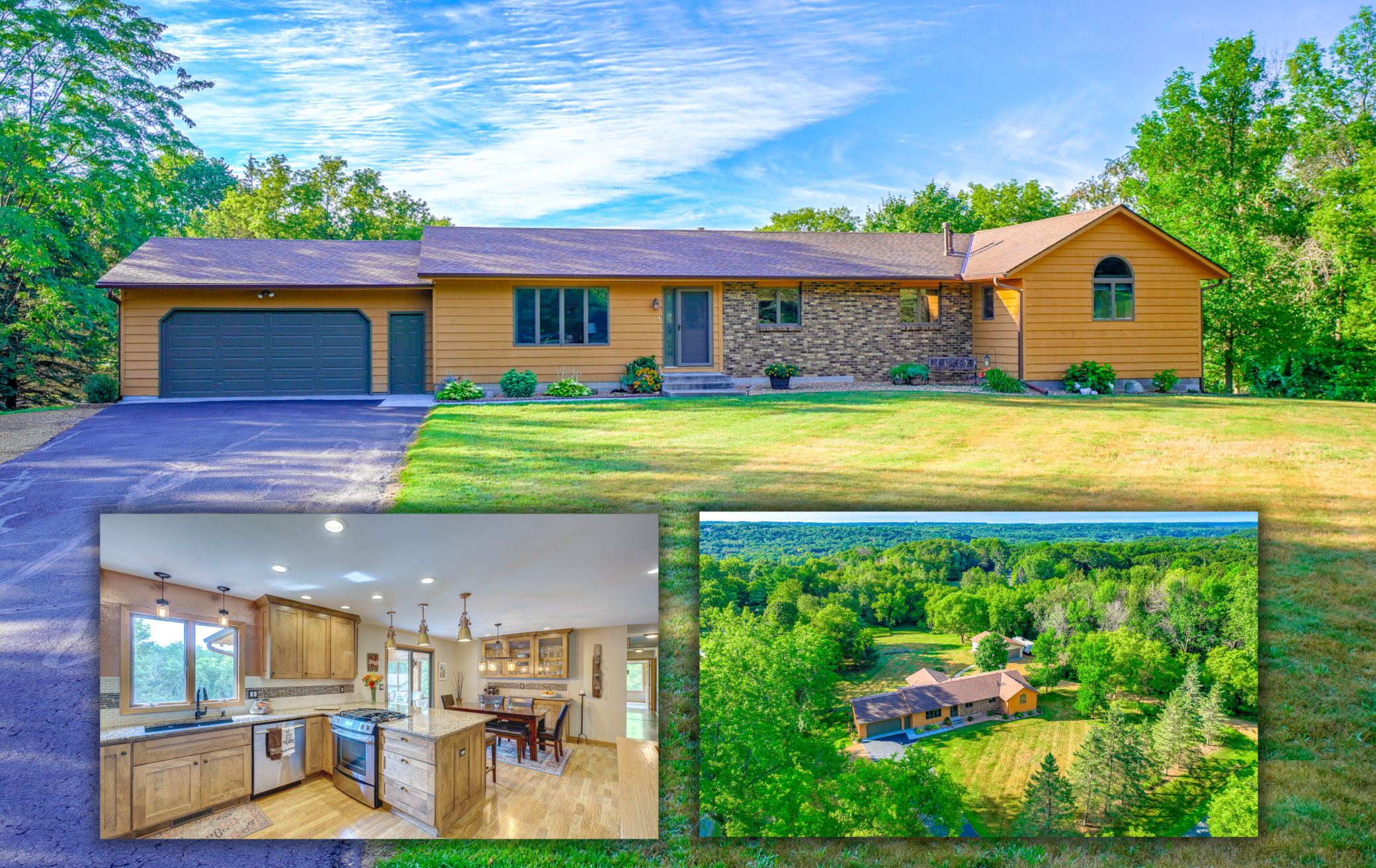 Updated 4-bedroom home sitting on 2.73 acres in a sought-after Hudson neighborhood!