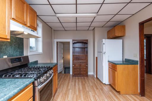 Large kitchen with lots of storage space!