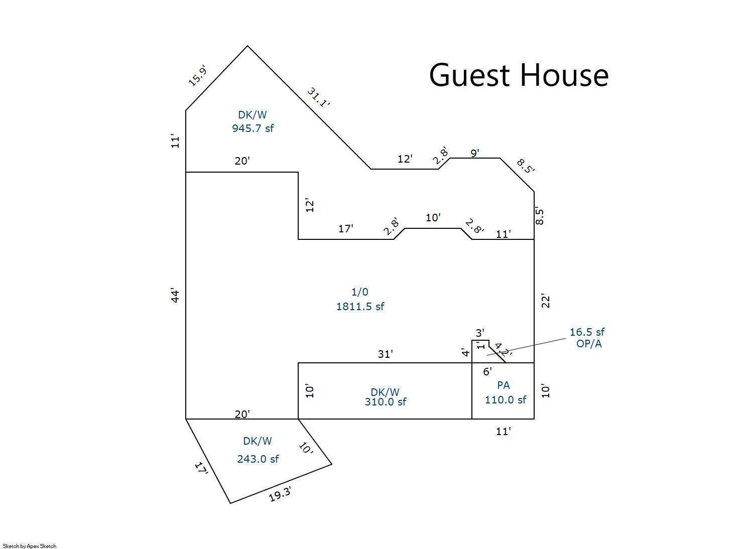 Birch Acres Guest House Dimensions from County.jpg