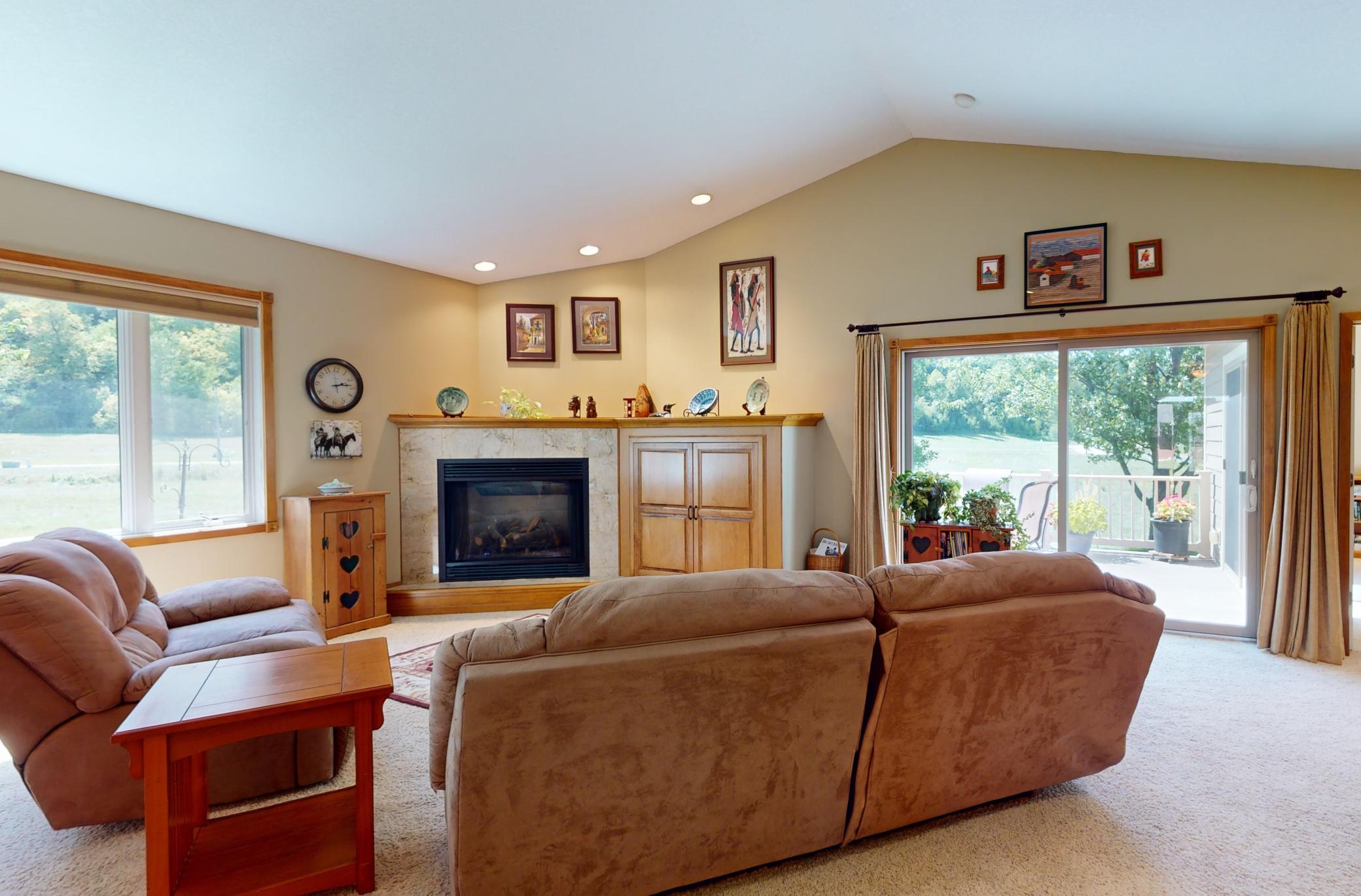 Photo for 528 Cottonwood Circle, Lake City, MN 55041 - Listing #6417532 Living Room has Gas Fireplace w/ Tile Surround