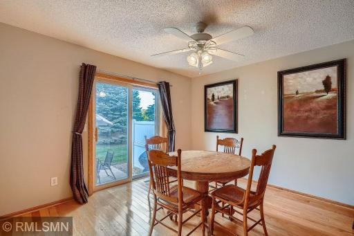 Spacious Dining Room with walk out patio!