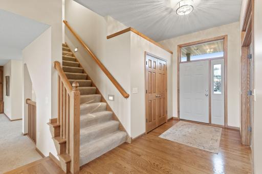 You will be impressed with the spacious entry, natural hardwood floors and fresh paint throughout most of the home.