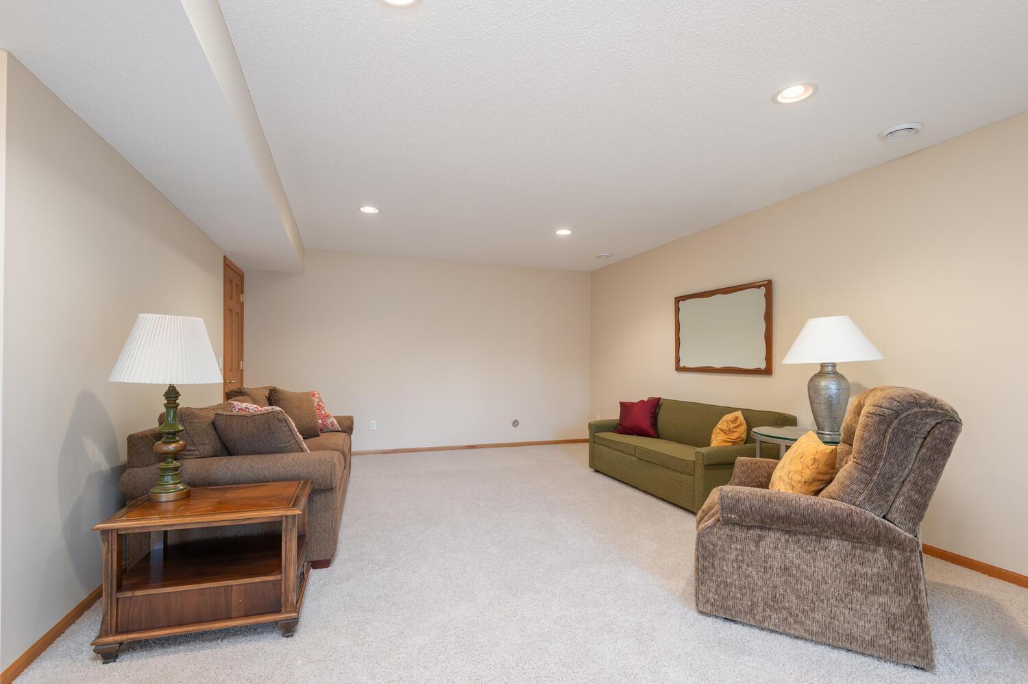 Don't miss the excellent storage beyond this room. There is a large, clean crawl space and finished storage under the stairs.