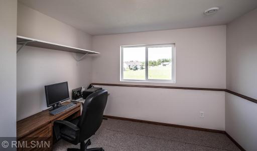 Bedroom #3 in lower level is perfect for an office