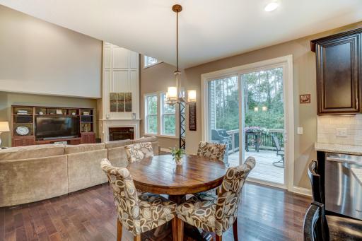 Photo for 8630 Crismon Way, Inver Grove Heights, MN 55076 - Listing #6120673 Patio door leads to new maintenance-free deck surface and wooded back yard