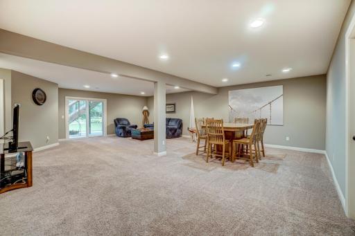 Enjoy entertaining in the very spacious lower level boasting tons of extra hangout space with direct access to the backyard patio area plus a bonus 5th bedroom and full bathroom!