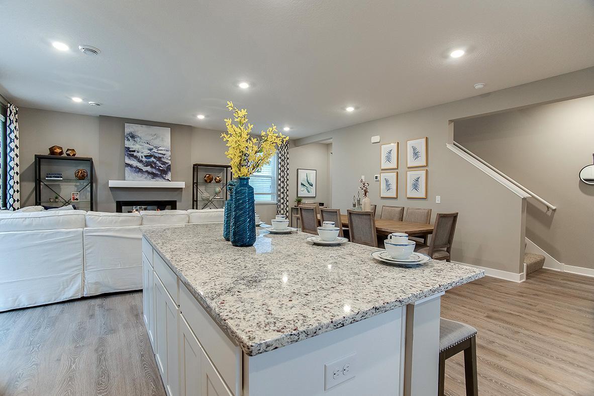 Designed for real life, this kitchen, dining and living space fit seamlessly.