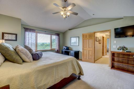 Spacious master bedroom with private master bath and 15'8x8' walk in closet!