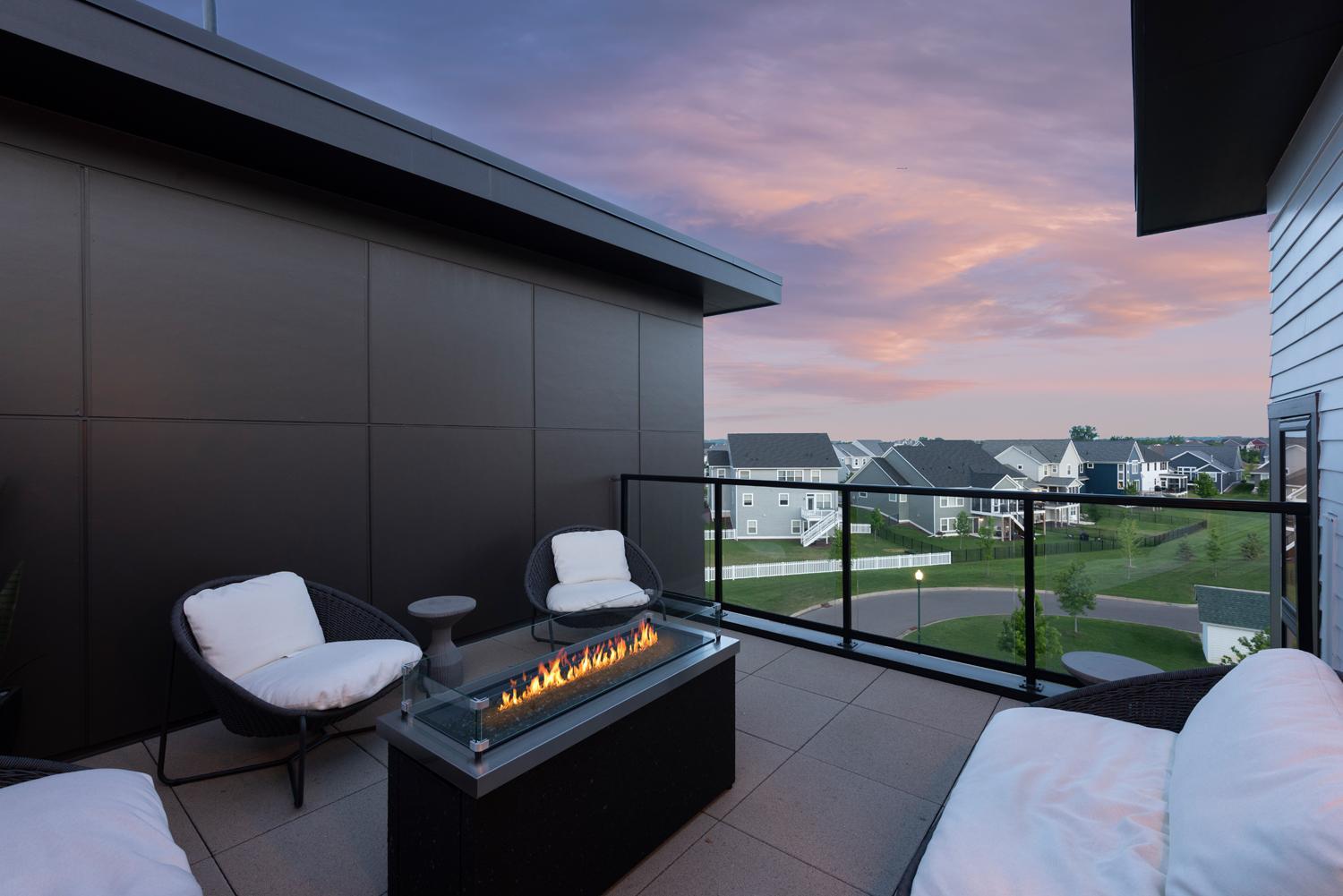 Enjoy quiet evenings up on your private rooftop patio!