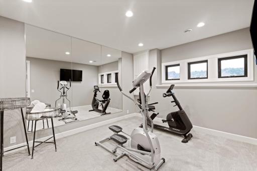 A dedicated Exercise Room. Photos of similar model.