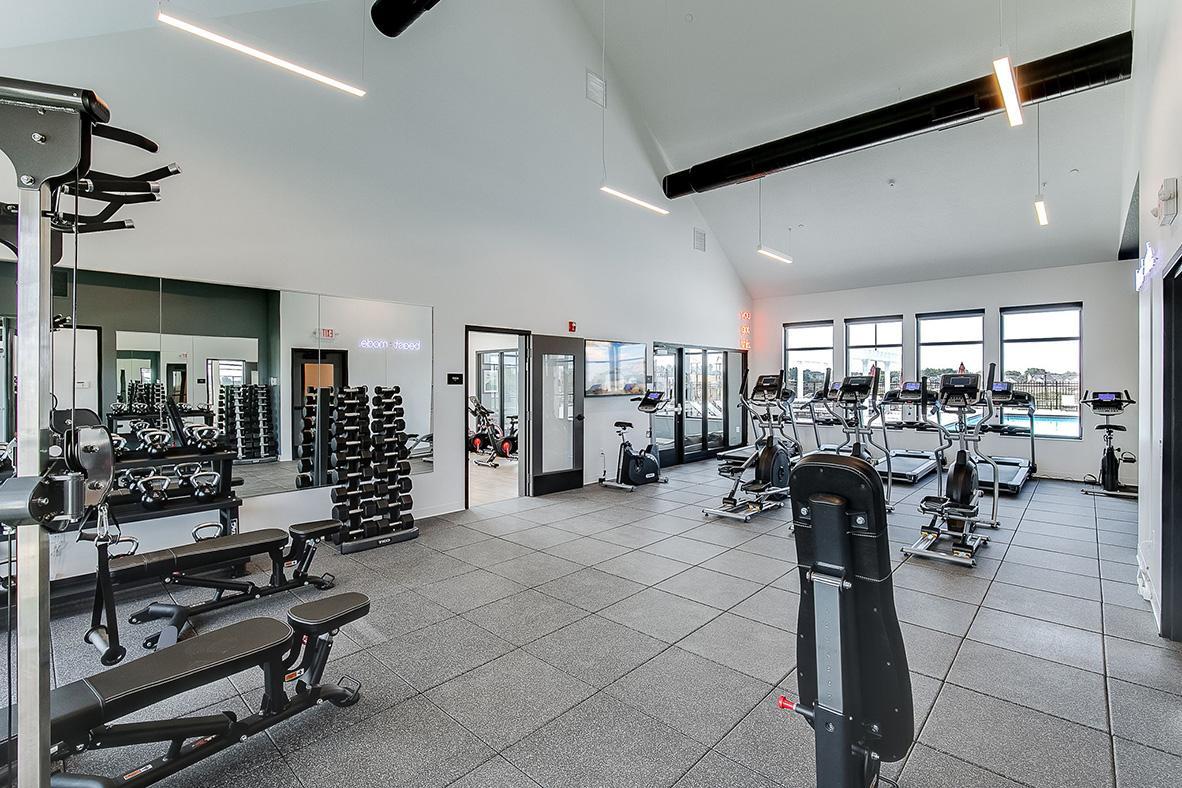 Fitness center for you. Workout in style in Brookshire's new clubhouse has a full gym for your use..jpg