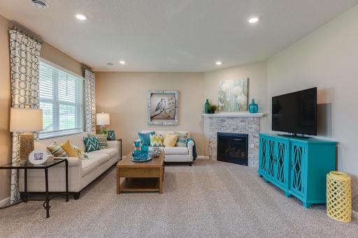 Another peak at the main level family room. Cozy and spacious, all in one! *Photo of previous model, selections will vary.