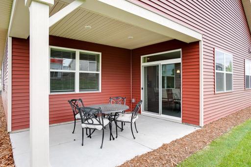 All of that inside the home PLUS a covered outside entertainment space! *Photo of previous model home