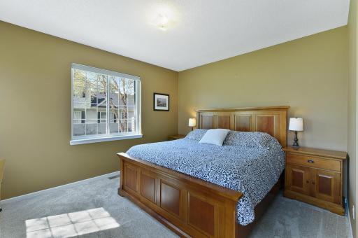 Spacious primary bedroom with walk in closet and primary bath.