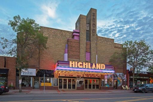 Catch a movie at the Highland Theatre on Cleveland Avenue!