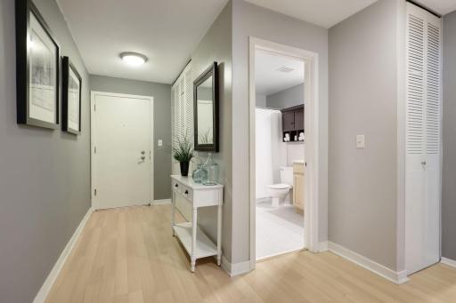 Spacious Entry Area with Large Entry Area Closet